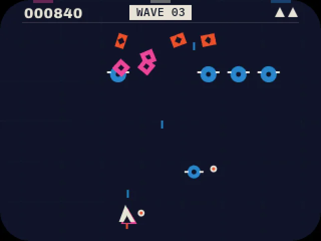 STAR SWOOP at wave 3: score, enemy formations and the player ship.